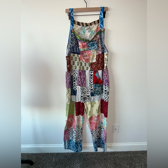 Ashley Taylor Pants - NWOT Ashley Taylor patchwork cotton overalls with pockets One Size Spring